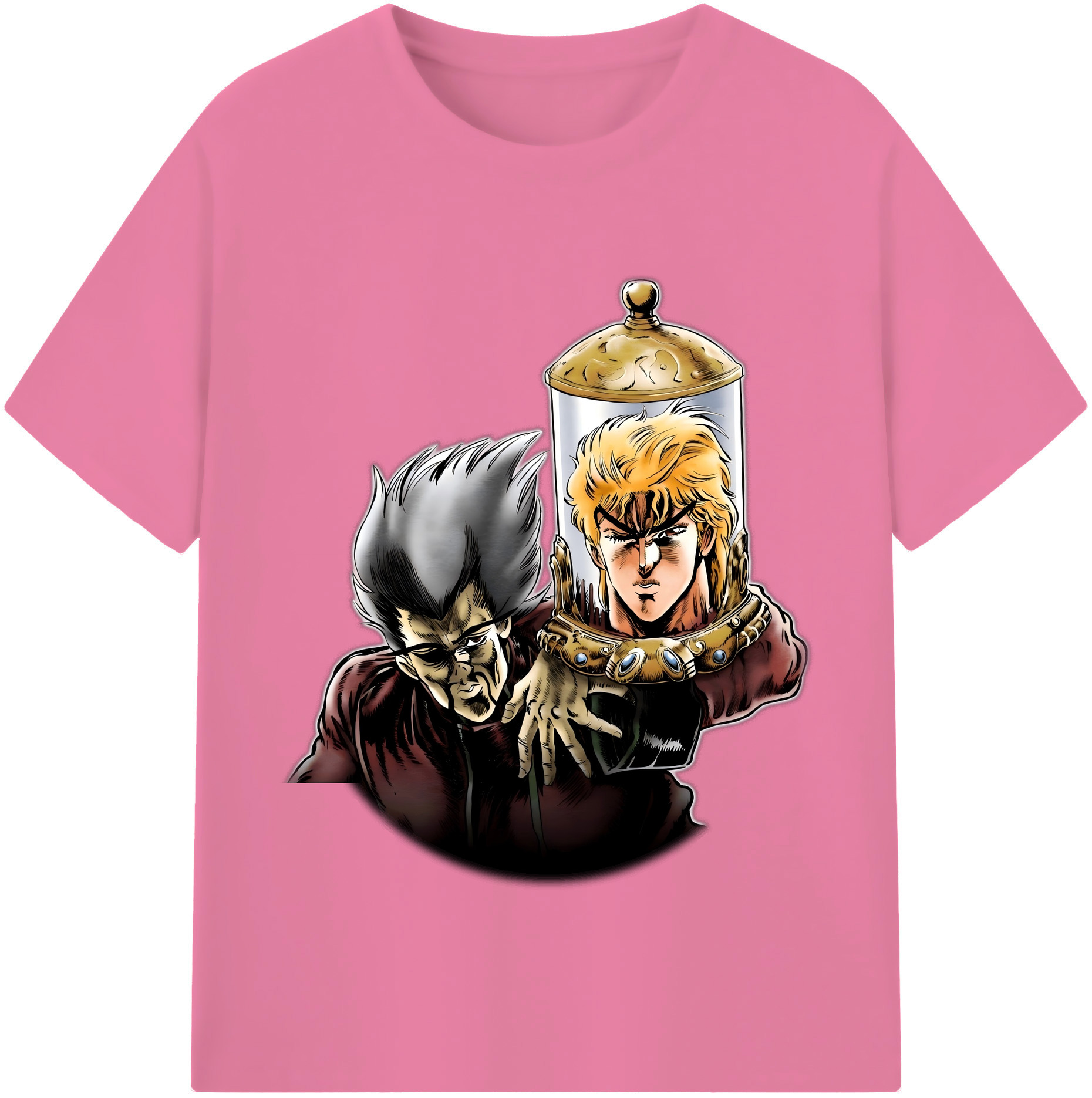 （画像用） ジョジョの奇妙な冒険 ディオ?ブランドー JoJo's Bizarre Adventure Dio Brando 綿100％半袖Tシャツ（フロントプリント）